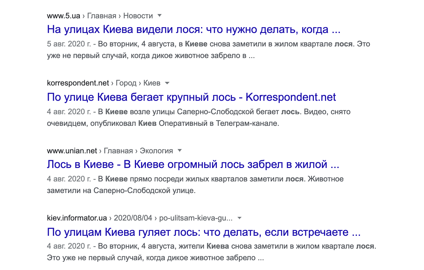 Похожий новостной контент в выдаче Похожий новостной контент