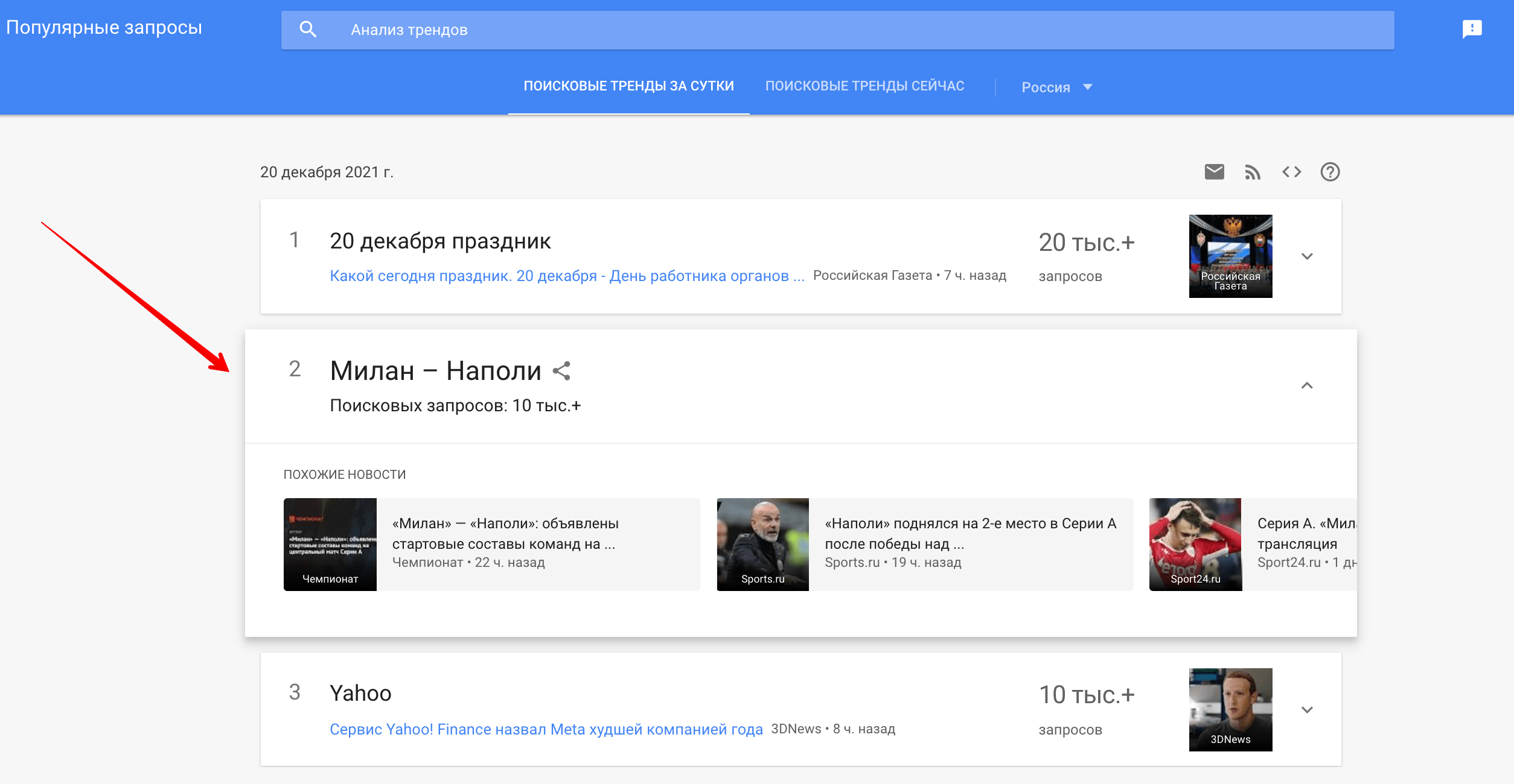 Трендовые новости за сутки в Google Trends Трендовые новости в Google Trends